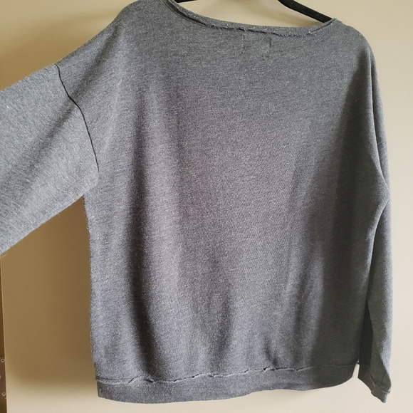 Rock & Republic Free Bird Studded Sweatshirt Large - Picture 9 of 10